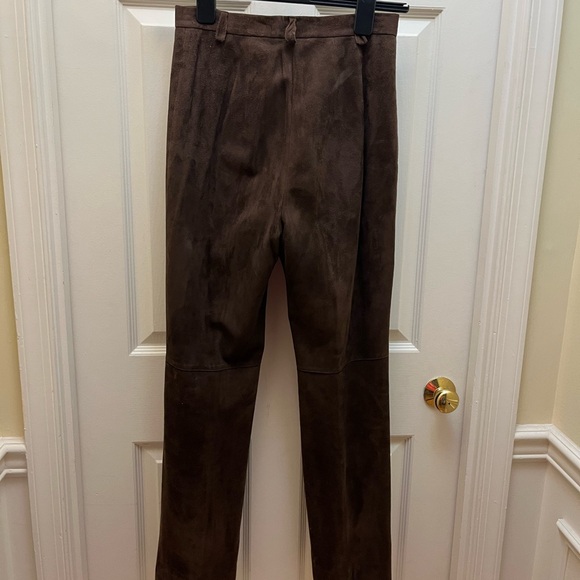 Brown suede pants - Picture 2 of 4